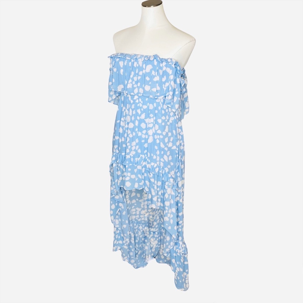 Skylar + Madison Off the Shoulder High Low Maxi Dress - Picture 5 of 10